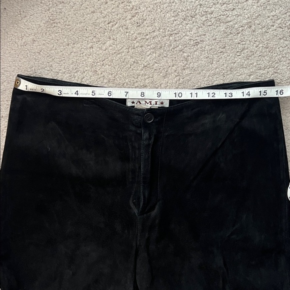 A.M.I Women’s Black Leather Pants Size 8 - Picture 6 of 7